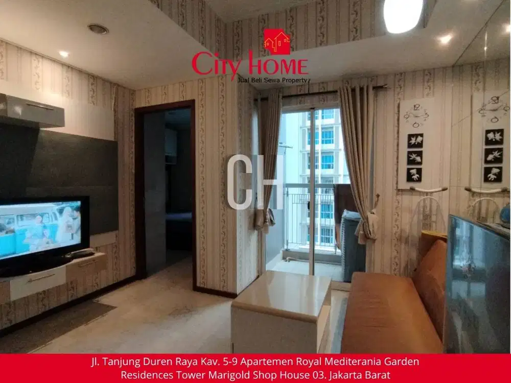 Dijual 1BR Full Furnished Royal Mediterania Garden – 950 Juta
