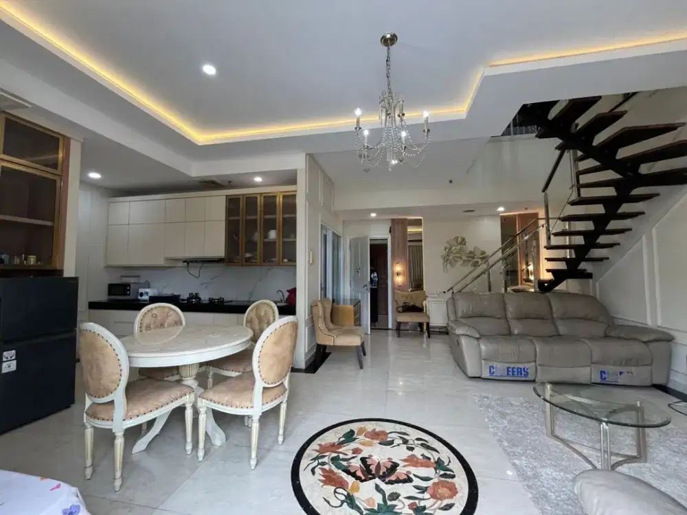 Apartemen Pakuwon Waterplace Riviera Mansion 2 lantai semifurnish