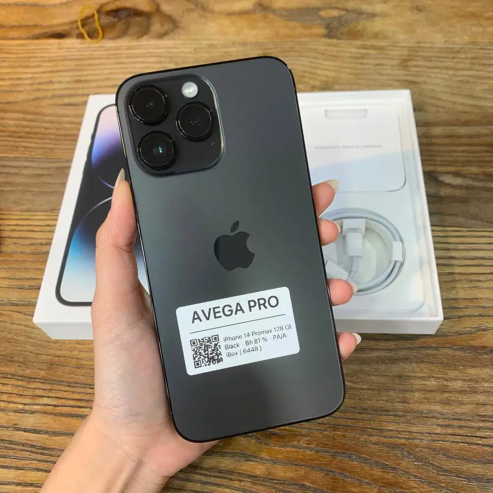 Second iphone 14 promax,128gb bh 81% black ex ibox