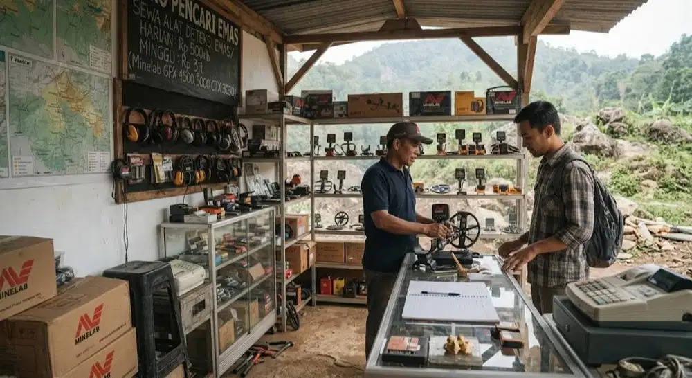 di cari yang sewakan alat deteksi/detektor emas