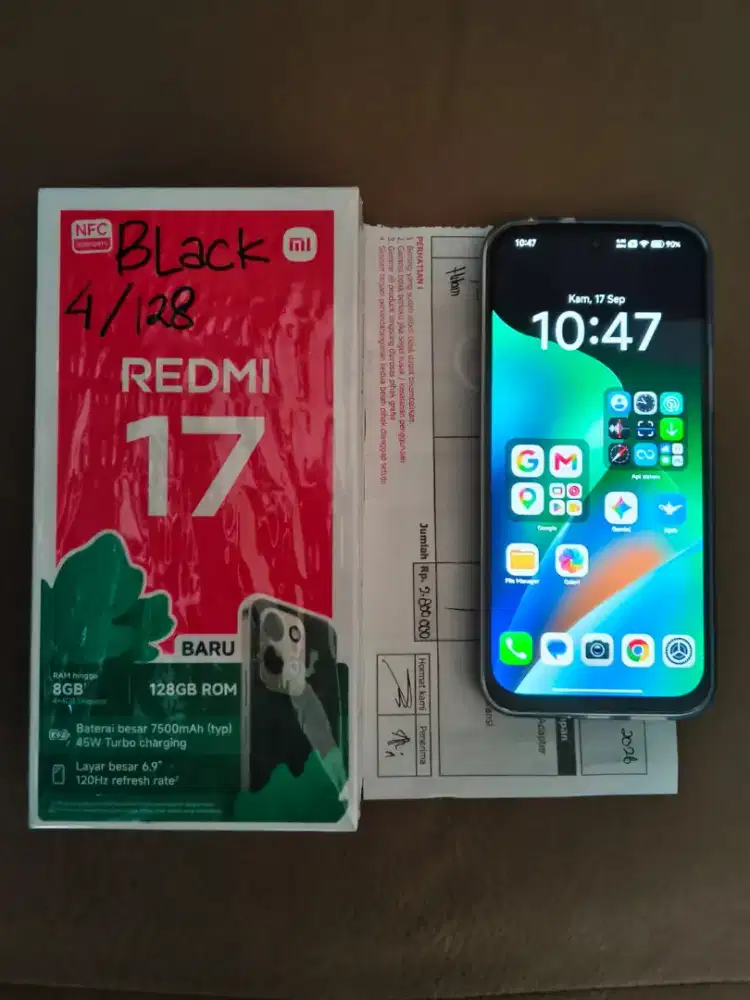 Redmi 17 pemakaian 4 hari