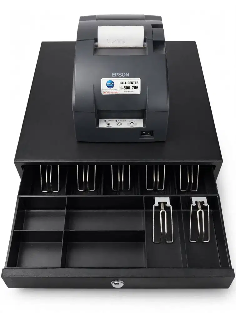 PAKET KASIR: PRINTER EPSON + CASH DRAWER Berat: 8 - 10 Kg (total paket