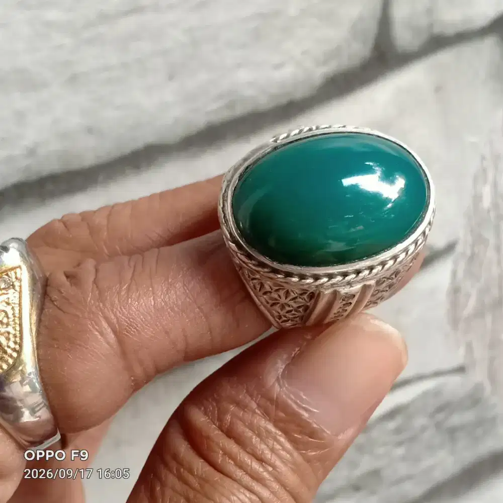 Batu Bacan Doko Bersih Ring Perak