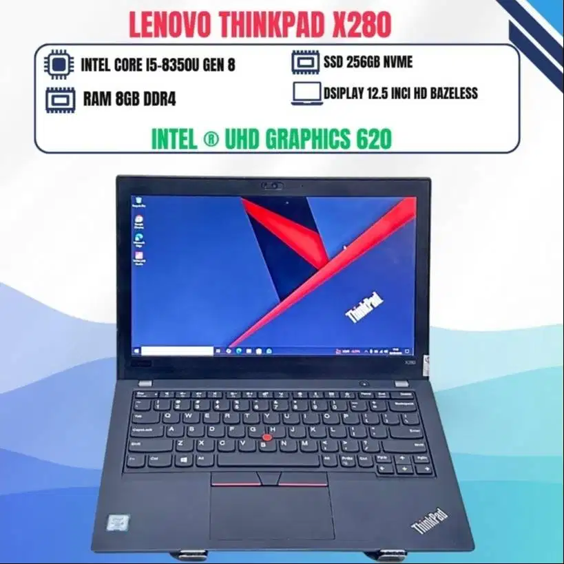 LENOVO THINKPAD X280 CORE I5-8350U RAM 16GB SSD 256GB 14inci