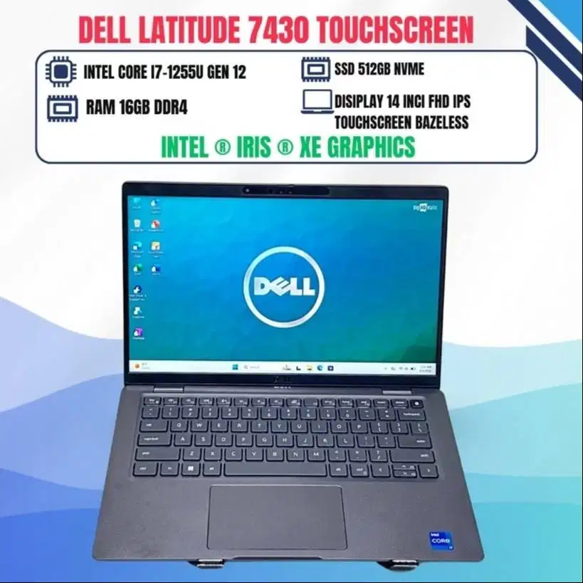 DELL Latitude 7430 Touchscreen Intel Core i7-1255U Gen 12 RAM 16GB