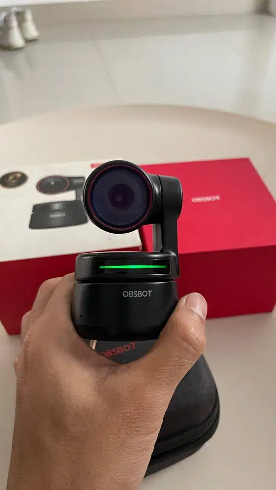 OBSBOT TINY 4K Al Powered PTZ 4K30 Webcam Portable Live Stream, AI-Pow