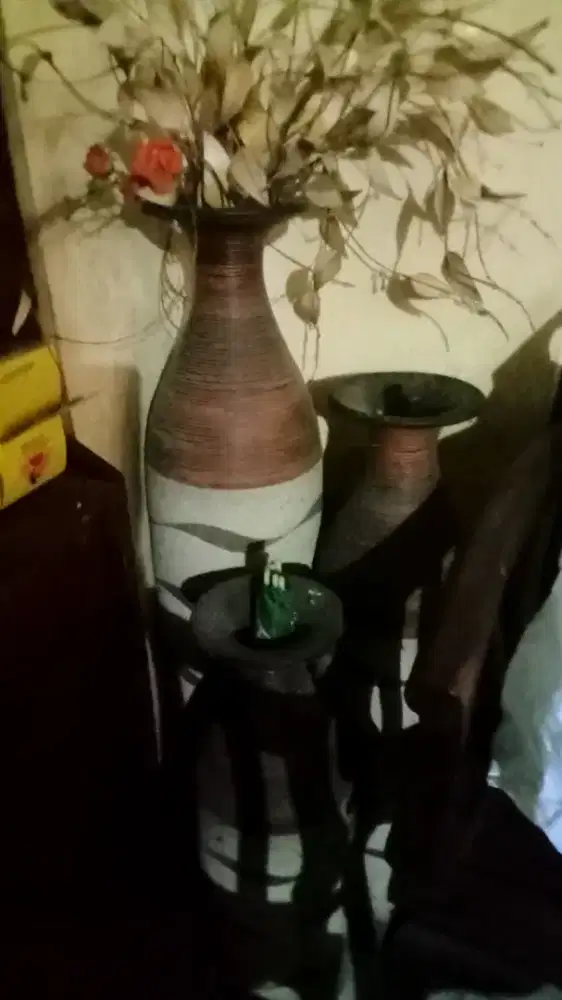 Dijual guci 3 pcs buatan kasongan yogyakarta