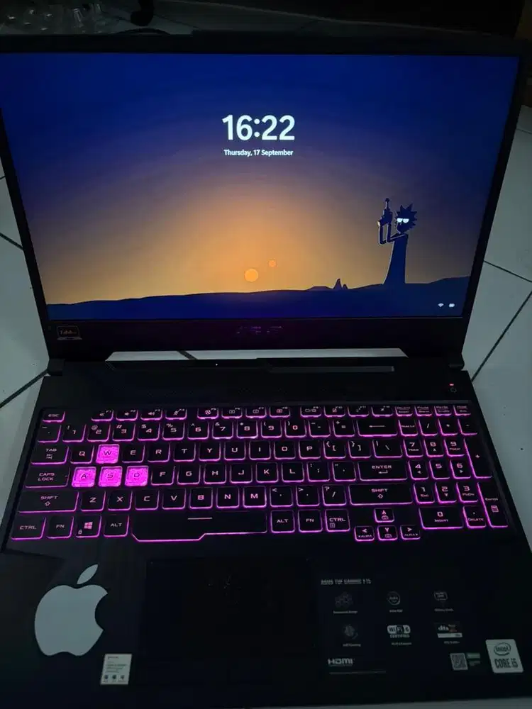 ASUS TUF Gaming FX506LH RAM 16GB Storage 1TB GTX1650 Fullset