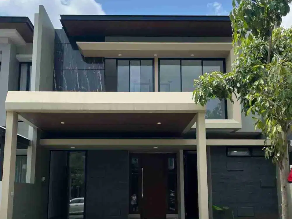 Dijual Cepat Rumah Mewah Minimalis Modern Baru Gress Woodland Citraland Surabaya Depan Jalan Kembar