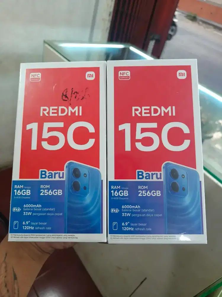 New redmi 15c ram8/256 garansi resmi 1 tahun