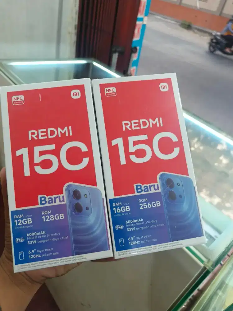New redmi 15c ram6/128 garansi resmi 1 tahun