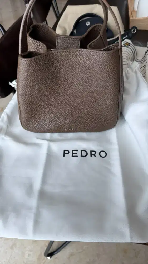 Pedro Dana Leather Bucket Bag