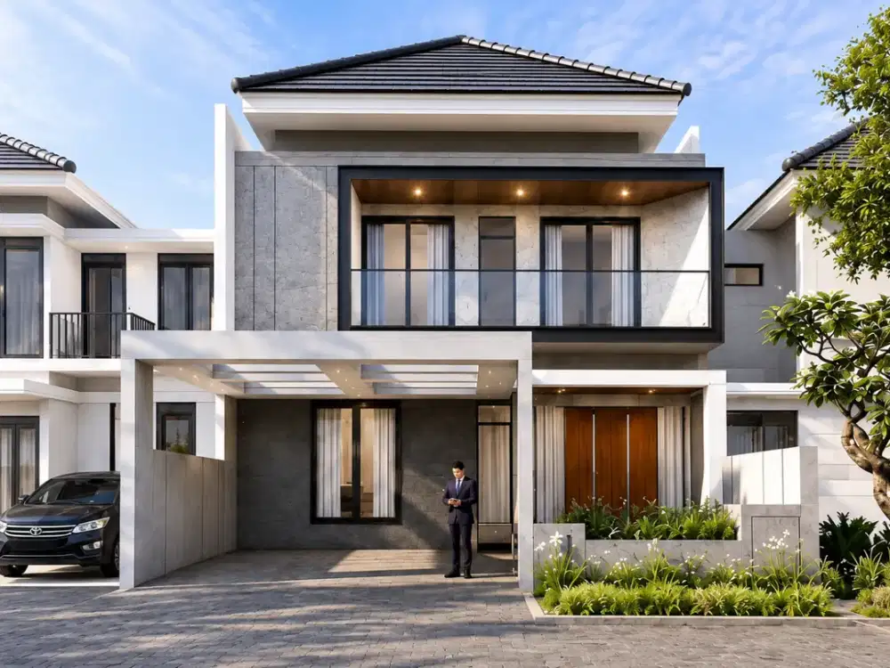 Rumah Baru Gress di Woodland Citraland Sby Barat 2 Lantai Minimalis Modern