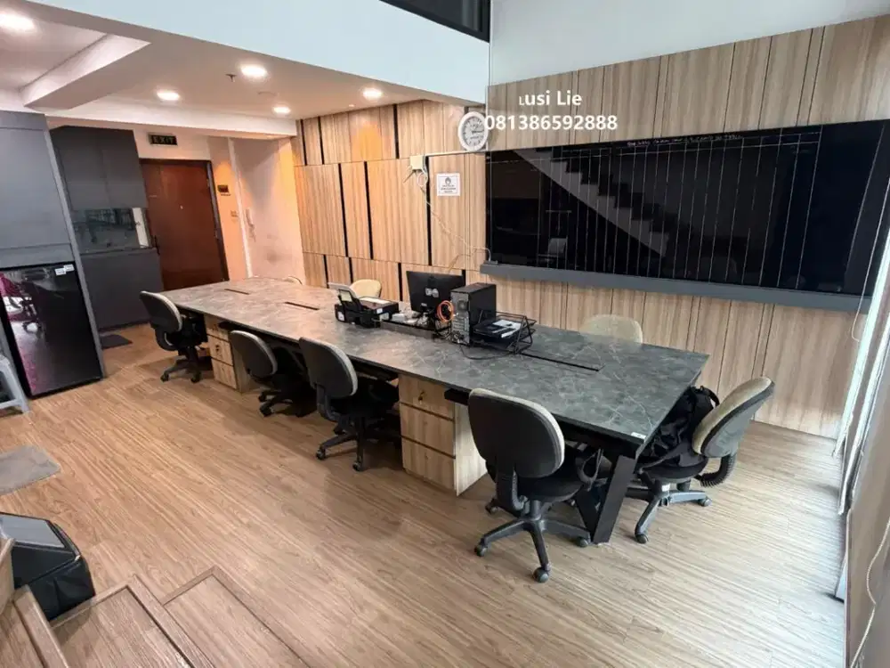 Neo Soho 2 lantai full interior office, rapi bagus siap pakai