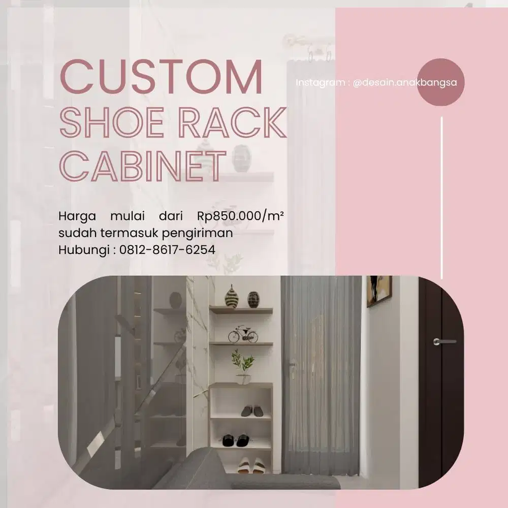 Custom Shoe Rack Cabinet Minimalist