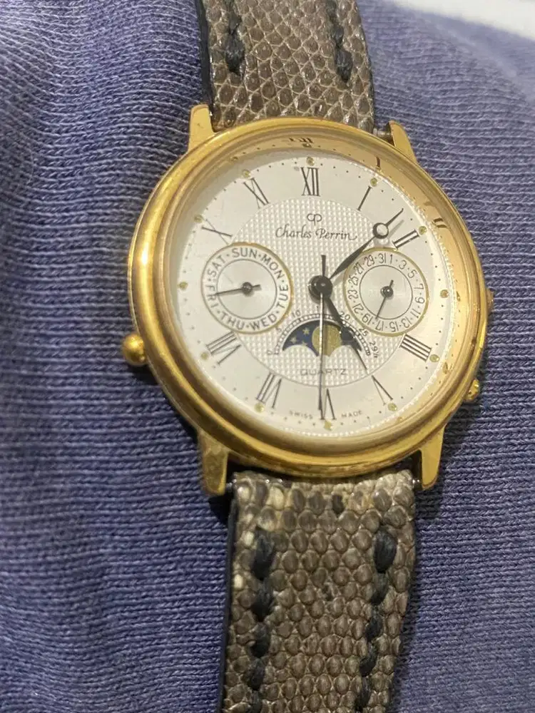 Jam tangan Swiss Charles Perrin original