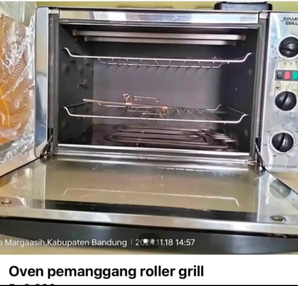 JUAL OVEN ROLLER GRILL KONDISI MASIH BAGUS