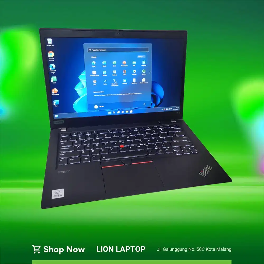 RAM 32GB Core i7 Gen 10 Slim SSD 256GB Lenovo Thinkpad T14S [17|09]