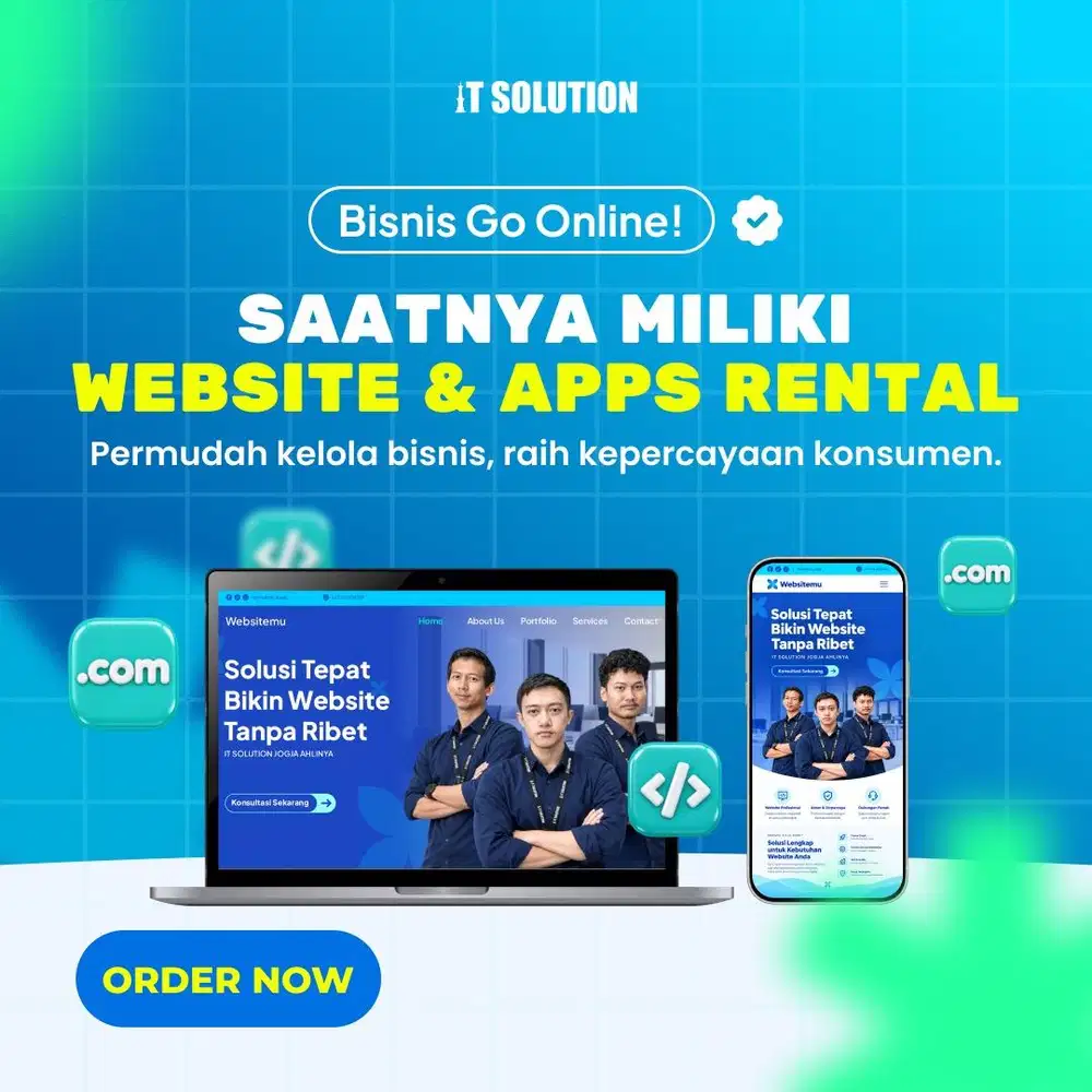 Paket Website & Aplikasi Rental Profesional di Bandung