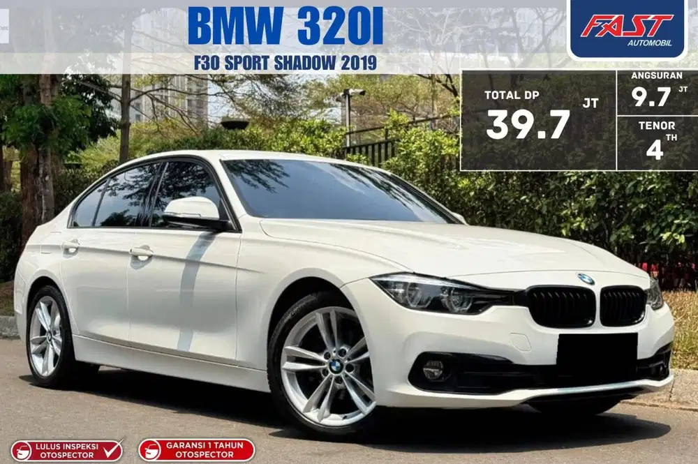 LOW KM.30RB PAJAK PANJANG  BMW 320i 2019 F30 SPORT SHADOW