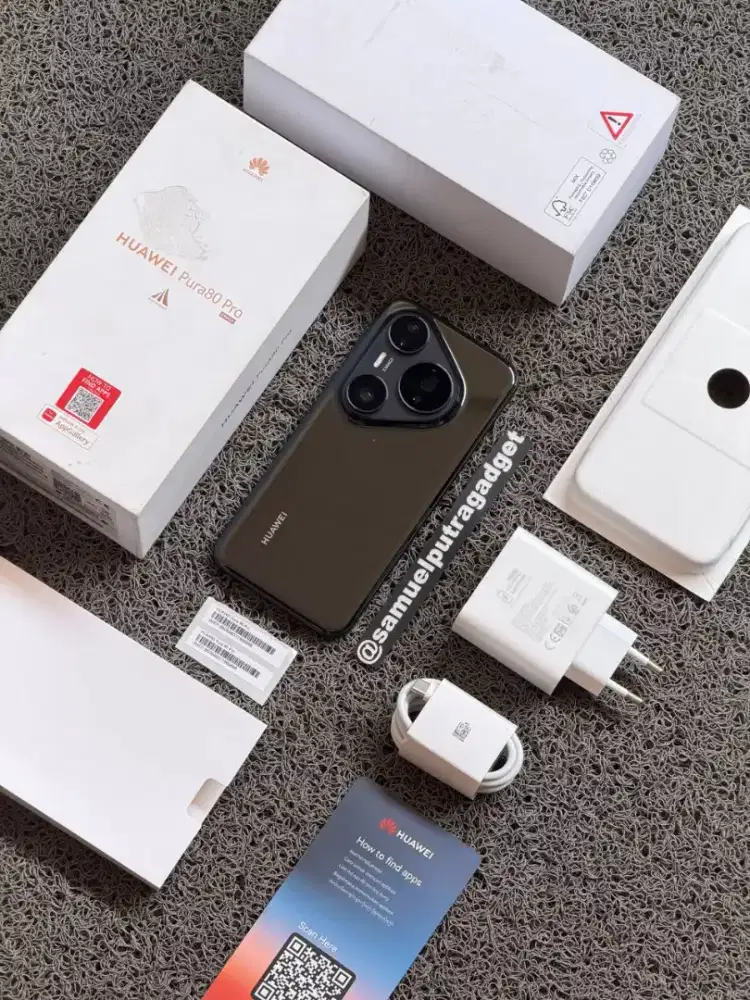 Huawei Pura 80 Pro 512GB Fullset resmi garansi