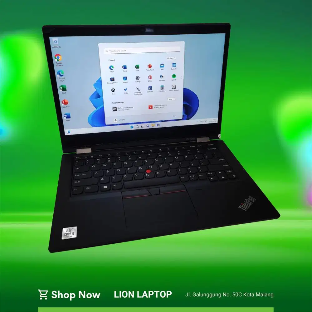 Core i3 Gen 10 Flip 360° Include Stylus Lenovo Thinkpad YOGA L13 [17|0