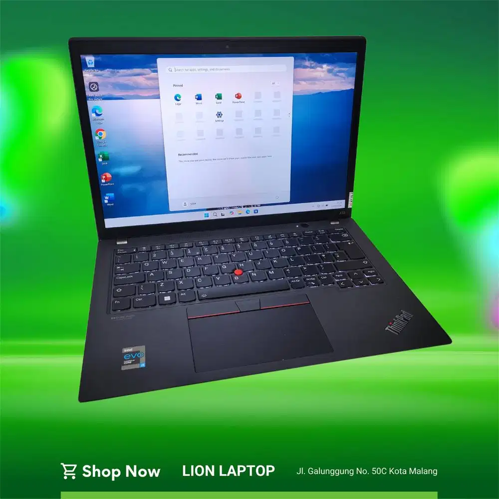 RAM 16GB Core i5 Gen 11 Slim Mulus Lenovo Thinkpad X13 Gen 2 [17|09]