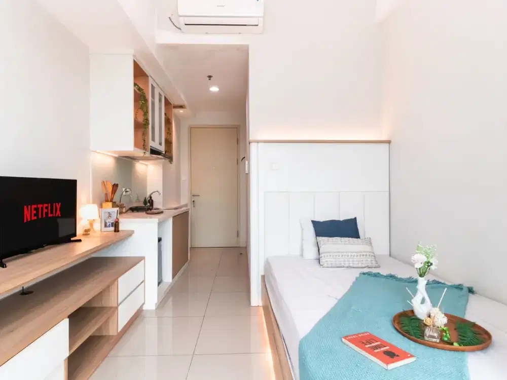 Jual Cepat Apartemen Treepark BSD Studio Full Furnished Dekat The Breeze