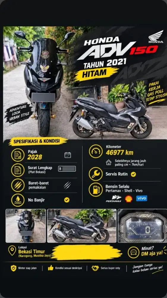Jual karena jarang dipakai