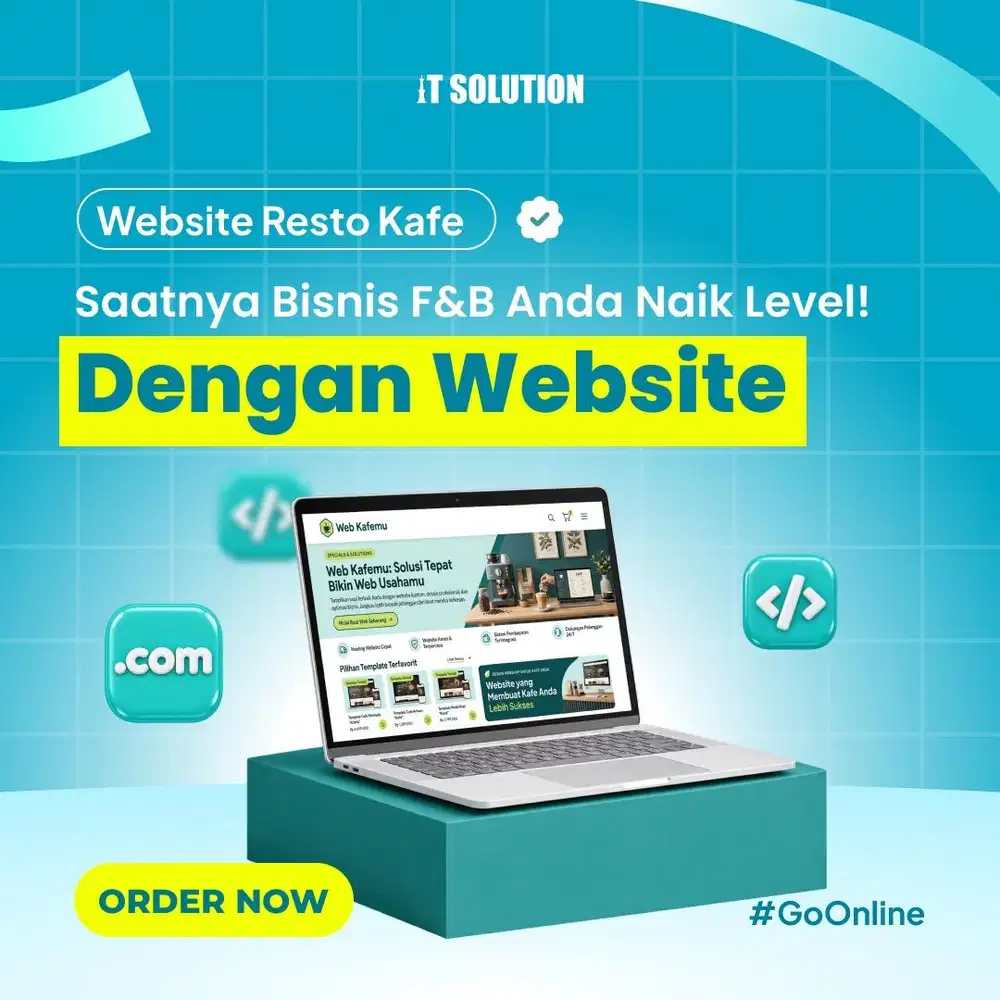 Paket Website Resto & Cafe Profesional Modern di Jakarta Timur