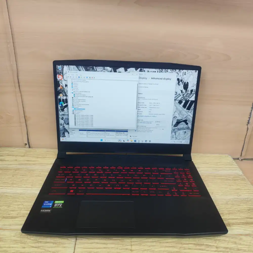 Laptop MSI Katana GF66 12UC Core i7-12700H Ram 8gb SSD 512gb RTX 3050