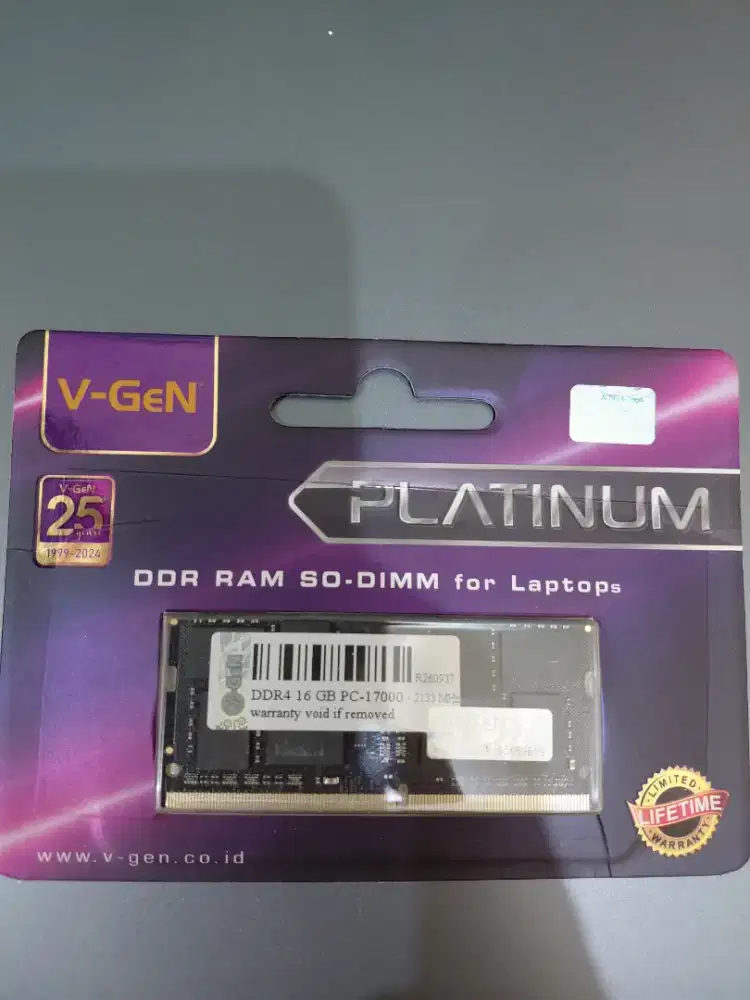 SODIMM Ram Laptop DDR4 16GB V-GEN Platinum