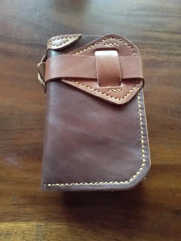 Bikers wallet Vintage 2 tones