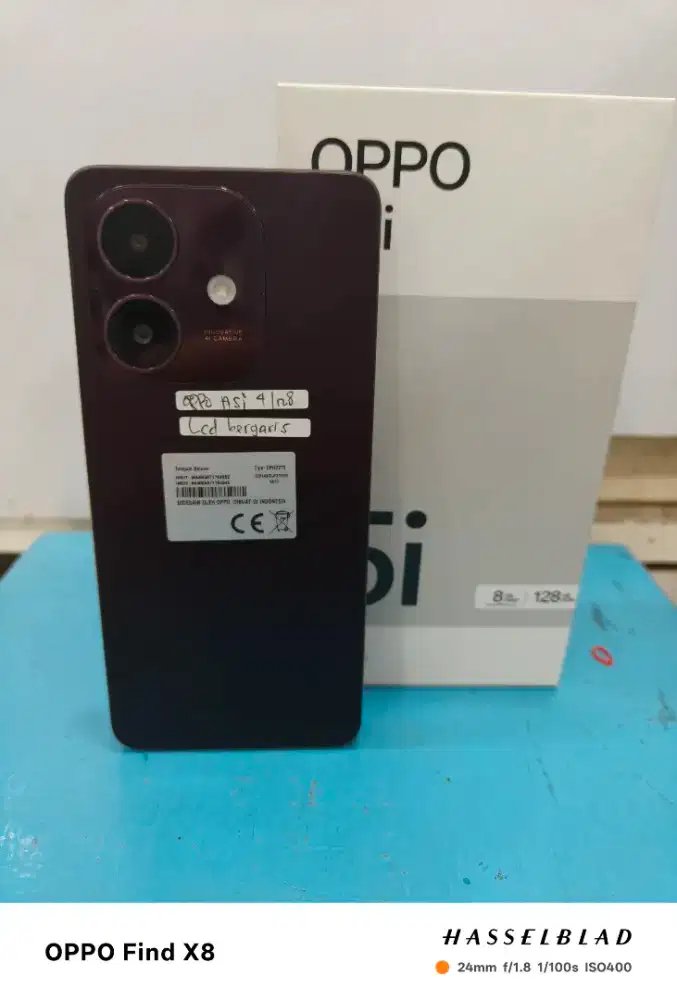 Oppo a5i 4+4/128 minus lcd garis lcd unit full orian