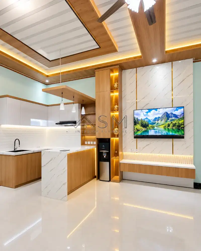Furniture HPL , Kitchenset , Lemari Pakaian , Backdrop TV , Meja DLL