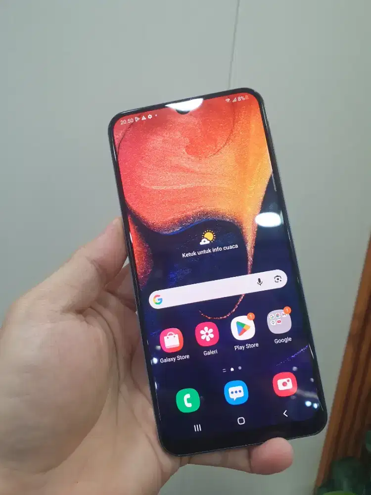 Samsung A50 ram6 memory 128gb ex resmi sein