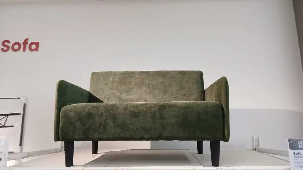 Sofa carmelia green cicilan bisa pakai home kredit bunga 0%