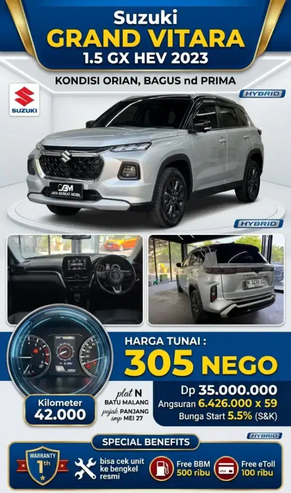Suzuki GRAND VITARA 1.5 GX HEV 2023