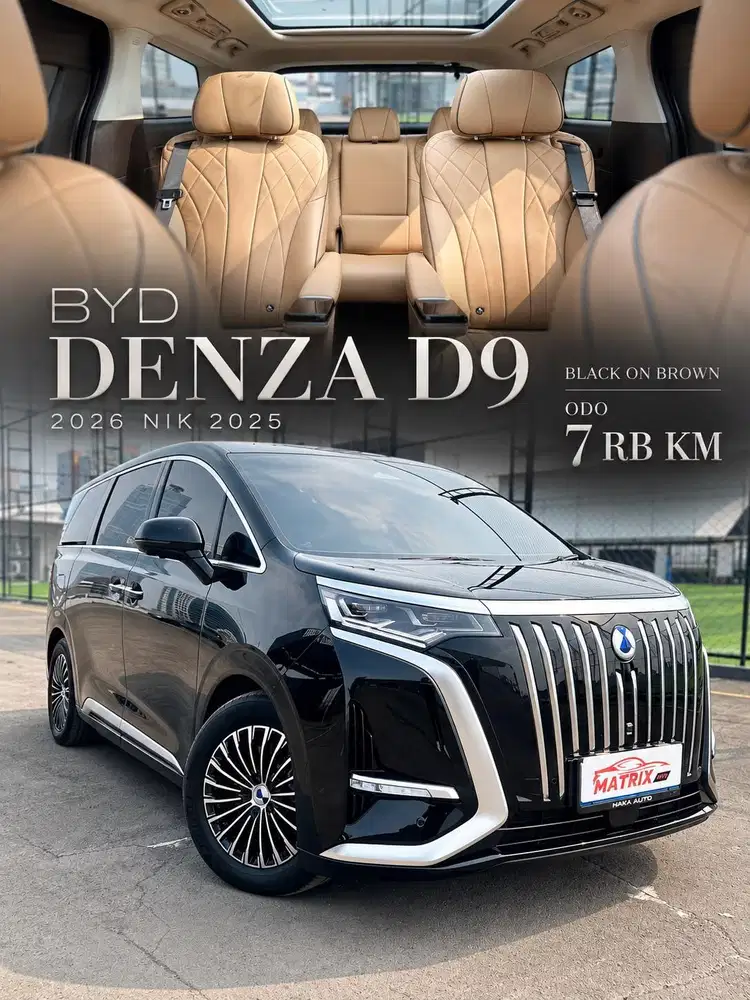 BYD Denza D.9 2026 Nik25 Black on brown Siap pakai
