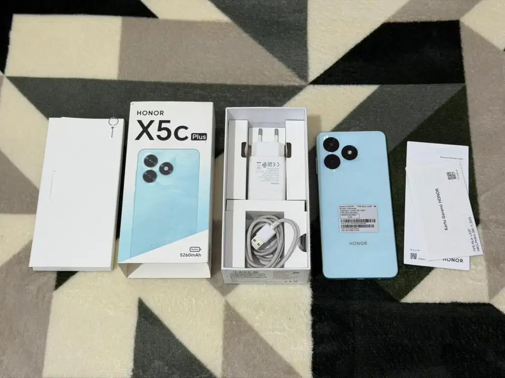Honor x5c plus 4/128gb mulus 1000% seperti baru fullset garansi