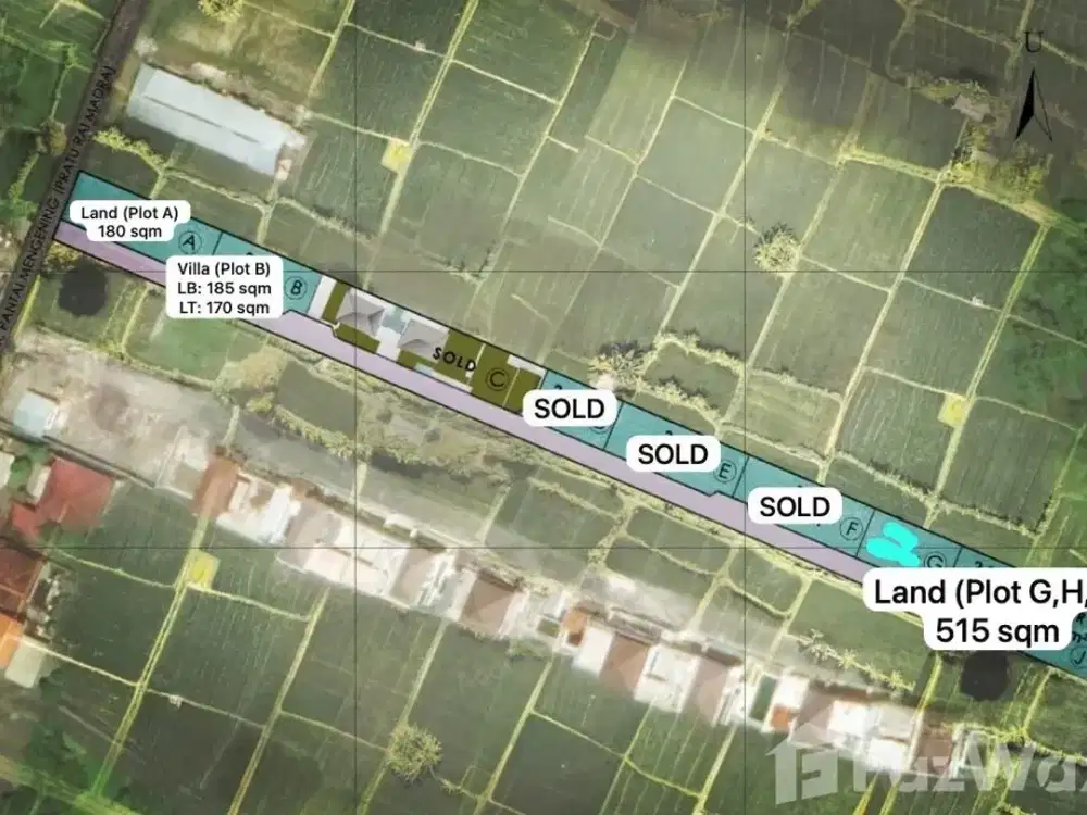Land for sale in Cemagi, Bali