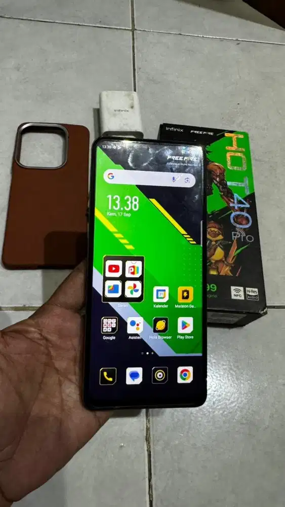 Infinix Hot 40 Pro ram 8g rom 256gb lengkap normal pakai