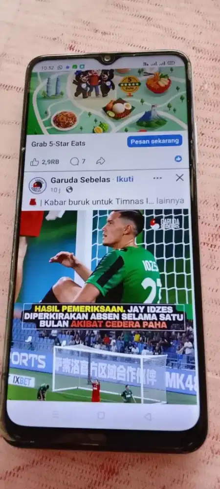 Oppo A15 3/32 putih normal fullset no minus
