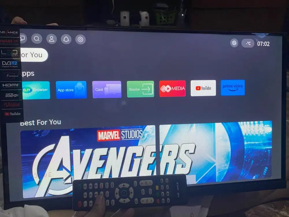 Smart Tv Advance ADV-2450c Frameless ukuran 24 inch