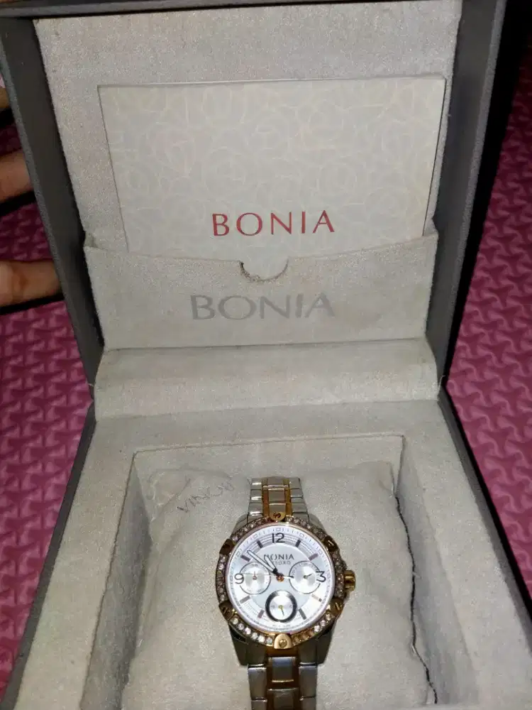 `Bonia BNB10296 Rosegold Original Fullset Mulus - Cewek`