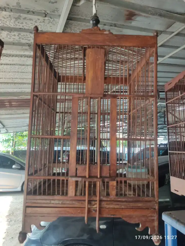 Kandang Sangkar kacer CI kotak no. 3 bagus