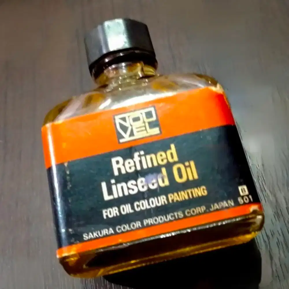 Rifined Linseed Oil Nouvel Made In Japan Untuk Lukisan Cat Minyak