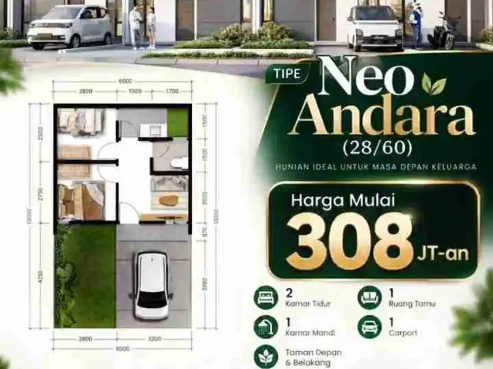Puri jaya rajeg TYPE 28/60 Neo andara Murah