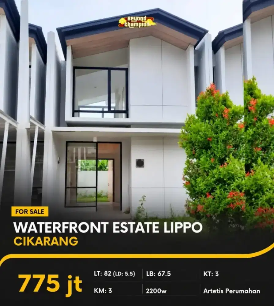 Jual rumah cepat silvercreak waterfront lippo cikarang