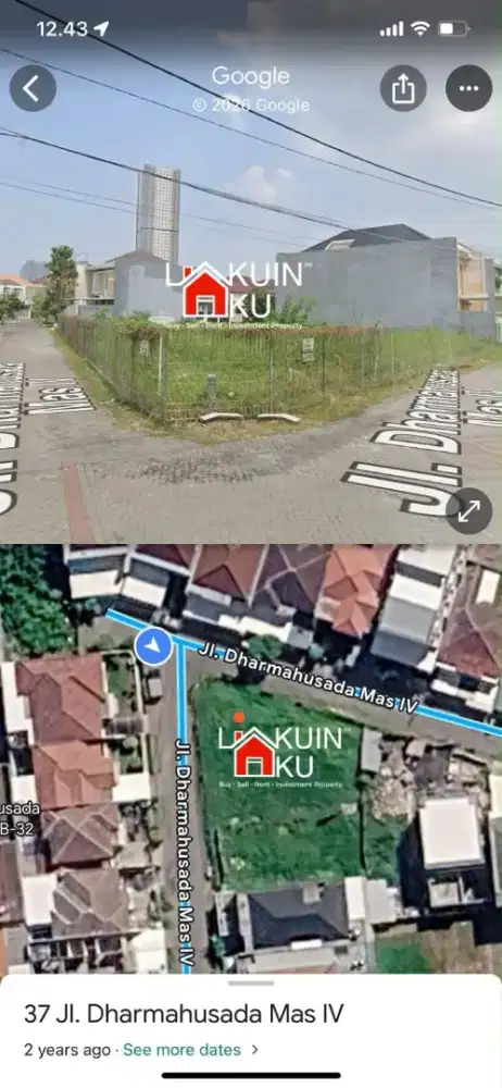 Dijual Tanah Dharmahusada Mas,Sutorejo,Mulyosari,ITS,Pakuwon City